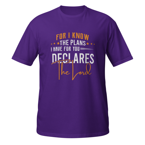 I Know the Plans - Jeremiah 29:11 Faith Tee - Image 2