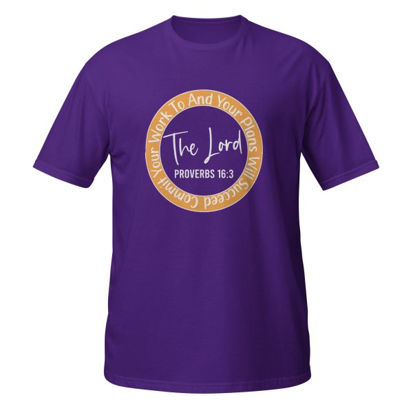 Commit to the Lord - Proverbs 16:3 Faith Tee - Image 3